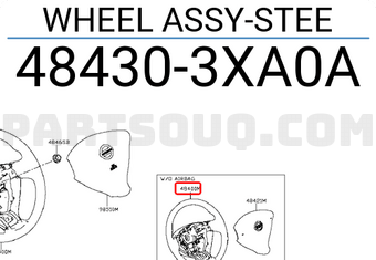 Nissan 484303XA0A WHEEL ASSY-STEE