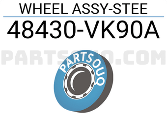 Nissan 48430VK90A WHEEL ASSY-STEE