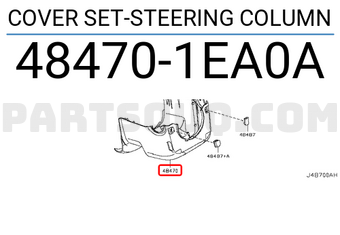Nissan 484701EA0A COVER SET-STEERING COLUMN
