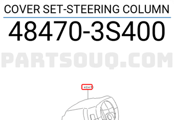 Nissan 484703S400 COVER SET-STEERING COLUMN