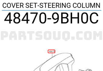 Nissan 484709BH0C COVER SET-STEERING COLUMN