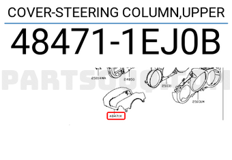Nissan 484711EJ0B COVER-STEERING COLUMN,UPPER