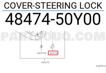 Nissan 4847450Y00 COVER-STEERING LOCK