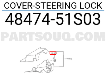 Nissan 4847451S03 COVER-STEERING LOCK
