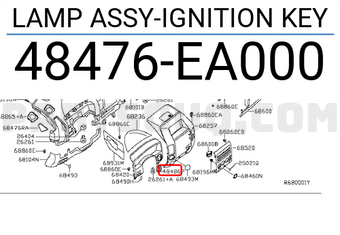 Nissan 48476EA000 LAMP ASSY-IGNITION KEY