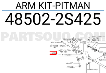Nissan 485022S425 ARM KIT-PITMAN