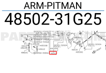 Nissan 4850231G25 ARM-PITMAN