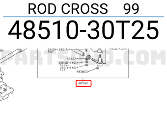 Nissan 4851030T25 ROD CROSS 99