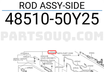 Nissan 4851050Y25 ROD ASSY-SIDE