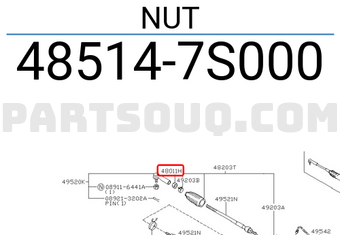 Nissan 485147S000 NUT