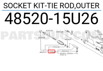 Nissan 4852015U26 SOCKET KIT-TIE ROD,OUTER
