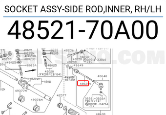 Nissan 4852170A00 SOCKET ASSY-SIDE ROD,INNER, RH/LH