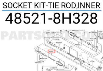 Nissan 485218H328 SOCKET KIT-TIE ROD,INNER