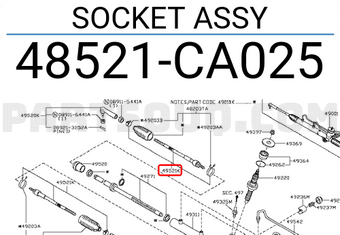 Nissan 48521CA025 SOCKET ASSY