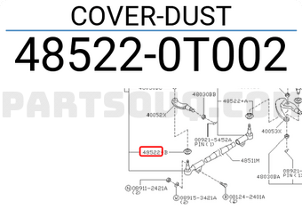 Nissan 485220T002 COVER-DUST