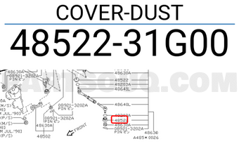Nissan 4852231G00 COVER-DUST