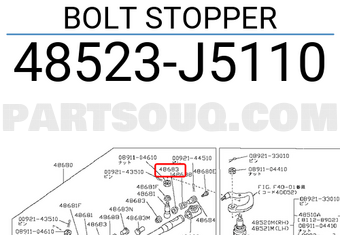 Nissan 48523J5110 BOLT STOPPER