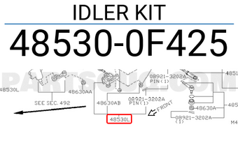 Nissan 485300F425 IDLER KIT