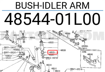 Nissan 4854401L00 BUSH-IDLER ARM