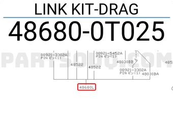 Nissan 486800T025 LINK KIT-DRAG