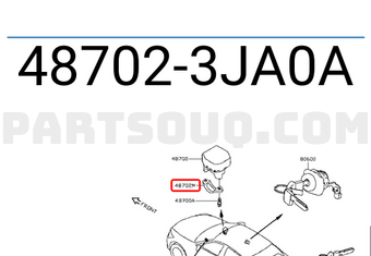 Nissan 487023JA0A FIXER-FRAME,STEERING LOCK
