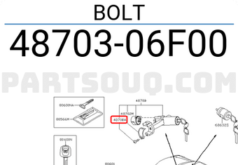 Nissan 4870306F00 BOLT