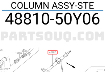 Nissan 4881050Y06 COLUMN ASSY-STE
