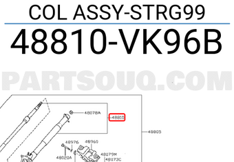 Nissan 48810VK96B COL ASSY-STRG99
