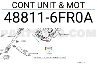 Nissan 488116FR0A CONT UNIT & MOT