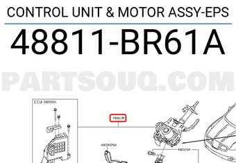 Nissan 48811BR61A CONTROL UNIT & MOTOR ASSY-EPS