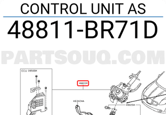 Nissan 48811BR71D CONTROL UNIT AS
