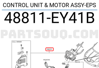 Nissan 48811EY41B CONTROL UNIT & MOTOR ASSY-EPS
