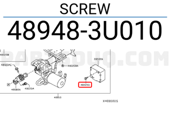 Nissan 489483U010 SCREW