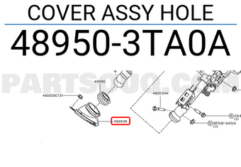 Nissan 489503TA0A COVER ASSY HOLE