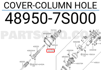 Nissan 489507S000 COVER-COLUMN HOLE