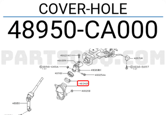 Nissan 48950CA000 COVER-HOLE