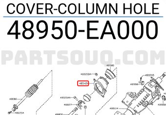 Nissan 48950EA000 COVER-COLUMN HOLE