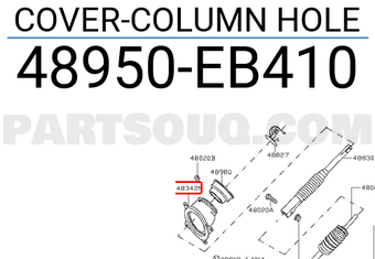 Nissan 48950EB410 COVER-COLUMN HOLE