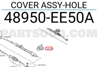 Nissan 48950EE50A COVER ASSY-HOLE
