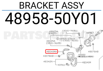 Nissan 4895850Y01 BRACKET ASSY