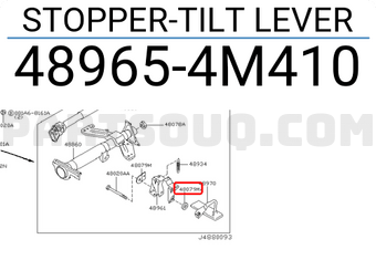 Nissan 489654M410 STOPPER-TILT LEVER