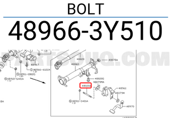 Nissan 489663Y510 BOLT