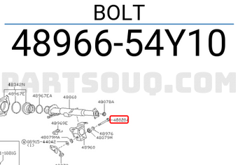 Nissan 4896654Y10 BOLT