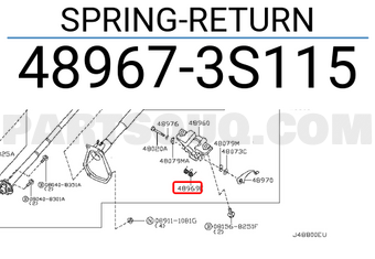 Nissan 489673S115 SPRING-RETURN