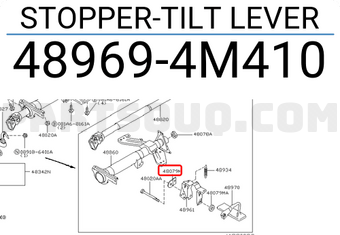 Nissan 489694M410 STOPPER-TILT LEVER