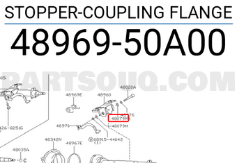 Nissan 4896950A00 STOPPER-COUPLING FLANGE