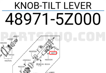 Nissan 489715Z000 KNOB-TILT LEVER
