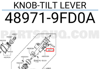 Nissan 489719FD0A KNOB-TILT LEVER