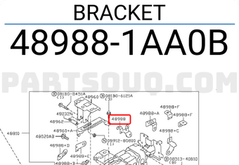 Nissan 489881AA0B BRACKET