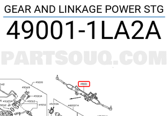 Nissan 490011LA2A GEAR AND LINKAGE POWER STG